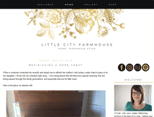 Tablet Screenshot of littlecityfarmhouse.com